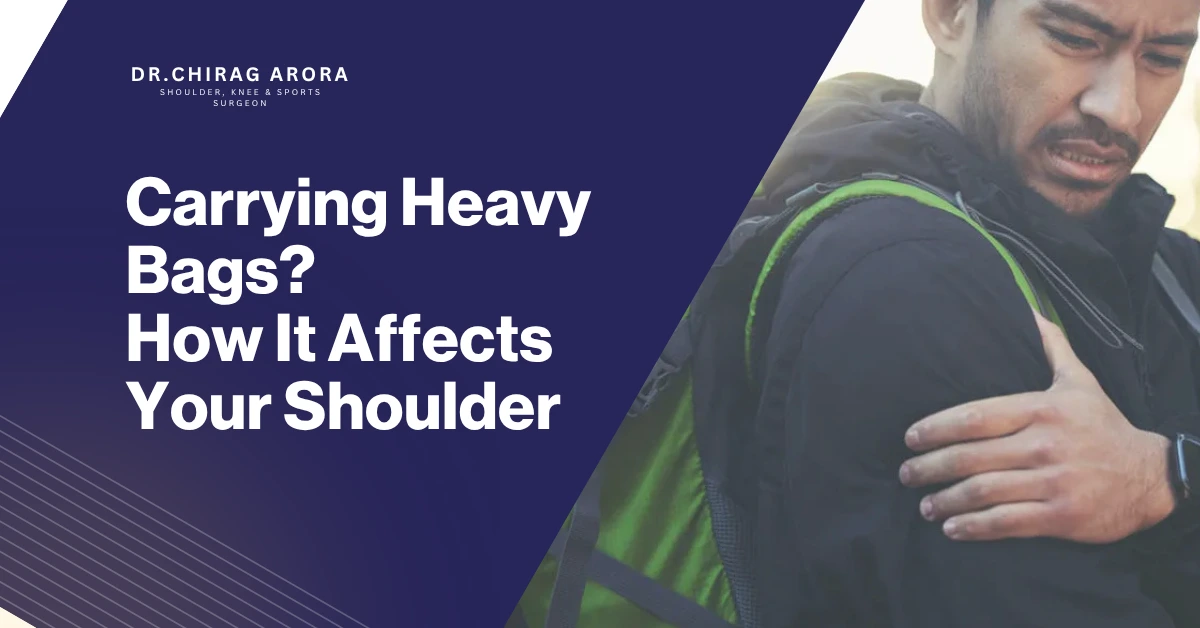 shoulder pain from heavy bags carrying heavy bags affects backpack shoulder pain bag weight shoulder strain shoulder injury from bags heavy backpack problems shoulder stiffness causes poor posture from bags nerve compression shoulder tingling in the arms causes rotator cuff injury causes shoulder muscle strain neck pain from bags backpack weight limit safe backpack weight shoulder health tips how to reduce shoulder pain uneven shoulder weight slouching due to bags posture correction tips shoulder overload symptoms carrying a laptop bag pain gym bag shoulder pain back pain from bags shoulder care exercises how to carry heavy bags safely shoulder fatigue causes backpack safety tips musculoskeletal shoulder pain prevent shoulder injury naturally best orthopedic surgeon in Gurgaon shoulder pain treatment. expert orthopedic doctor in Gurgaon best shoulder treatment in Gurgaon.